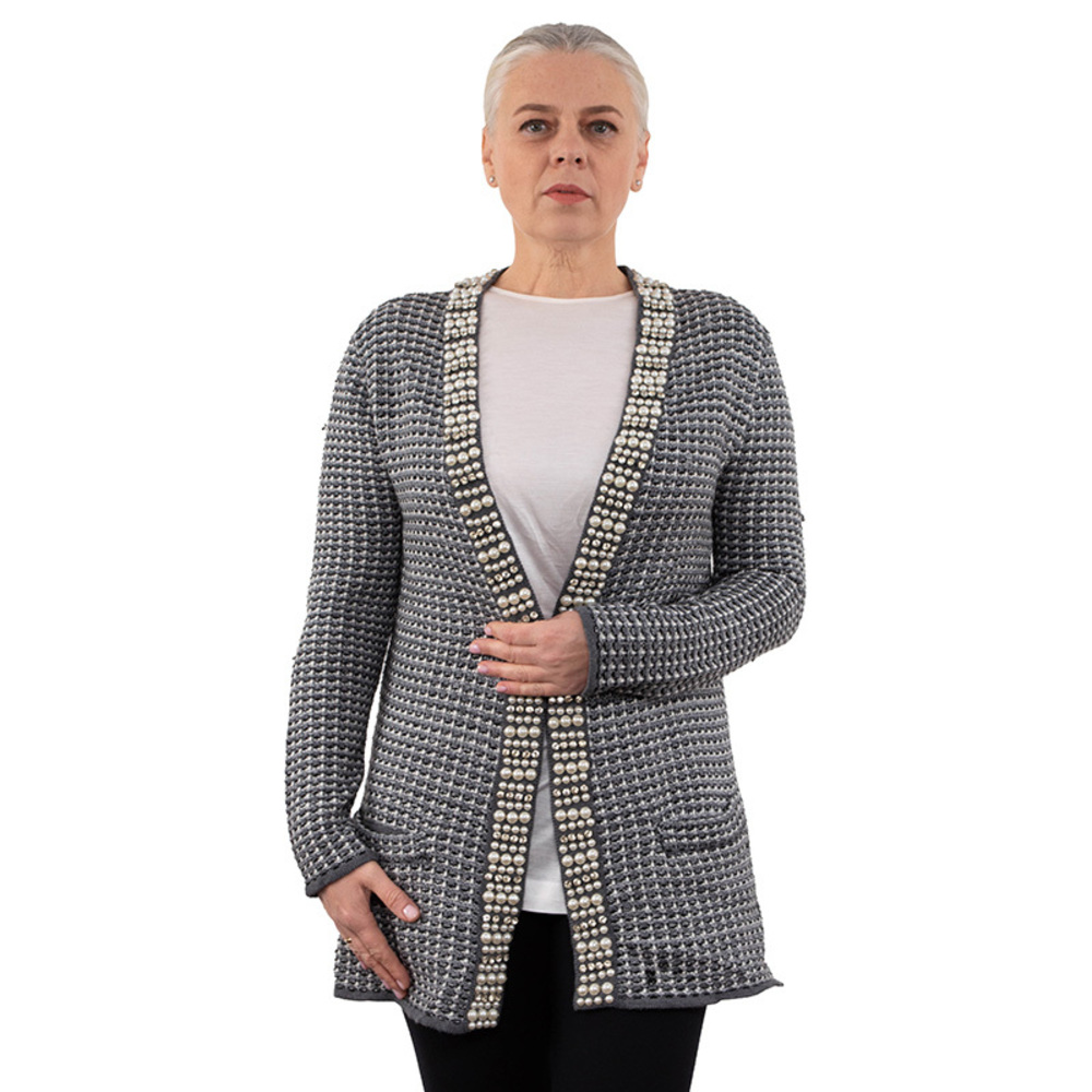 Network Cardigan Women size M White